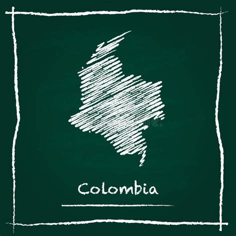 Colombia Outline Map Stock Illustration Illustration Of Patriotism