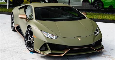 Lamborghini Huracan Evo Looks Military Grade In Verde Baca