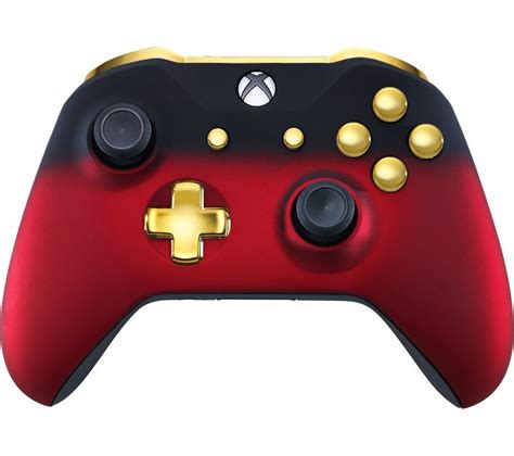 Microsoft Xbox One Wireless Controller Red Shadow And Gold