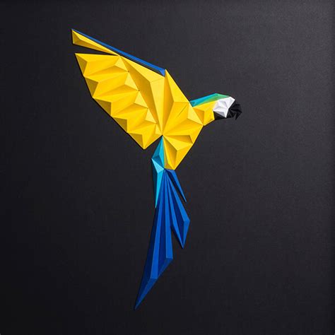Geometric Paper Bird By Tayfun Tinmaz Design Swan