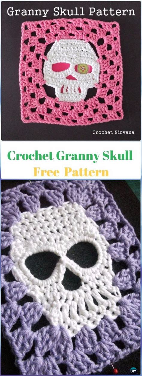 Halloween Crochet Skull Ideas Free Patterns Instructions