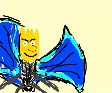 Bart Simpson Butterfly Drawception