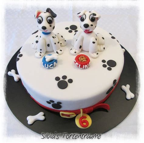 Letztes wochenende habe ich nur mit mini gebacken. Silvia's Tortenträume: Dalmatiner Wuff Wuff Fondant ...