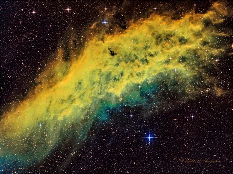 NGC California Nebula In Hubble SHO Palette Chamberlain Observatory