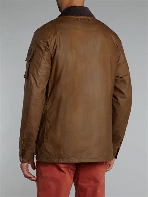 Barbour Lowland Wax Jacket In Brown For Men Lyst