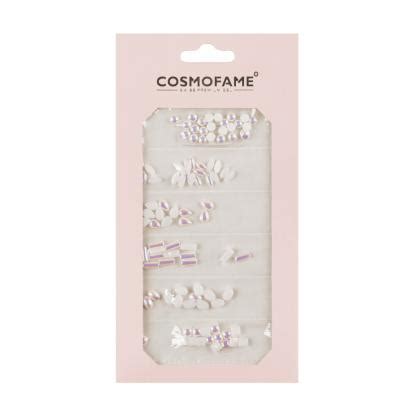 Nailart Strass Steine Set Glass Nail White Cosmofame Cosmofame