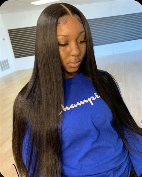 𝗲𝗿𝗶𝗶𝗶🍬💕 Sew In Straight Hair Straight Weave Hairstyles Long Hair