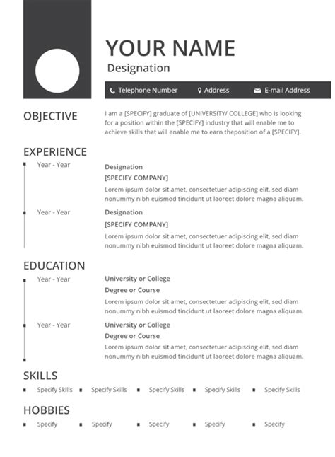 33 Best Resume Formats Doc Pdf Psd