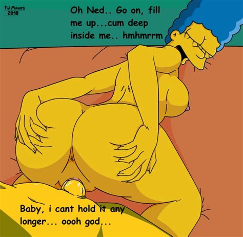 Rule 34 Creampie Cum In Pussy Cum Inside English Text Fjm From Behind Marge Simpson Ned