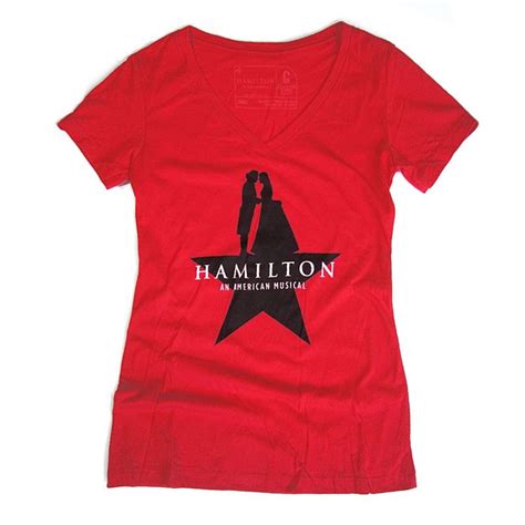 Hamilton Ladies Star V Neck T Shirt Shirts Hamilton Shirts Women Hamilton Shirts