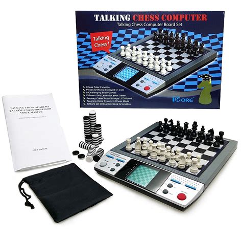 Electronic Talking Chess Board Games With 8 In 1 Talking Computer Chess