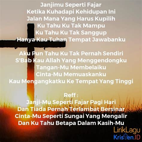 Comment must not exceed 1000 characters. JanjiMu Seperti Fajar | LIRIK LAGU KRISTEN