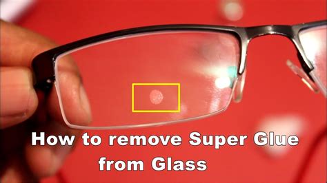 How to remove super glue from glass like a pro! Removing adhesive (Super Glue) from glass without damage ...