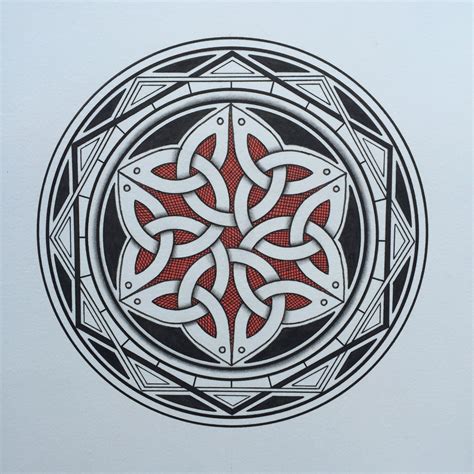 Celtic Inspired Mandala By Keith Climpson Mandala Drawing Celtic