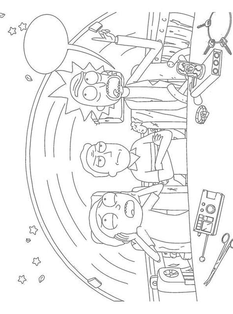 Kids N Coloring Page Rick And Morty Rick And Morty 06