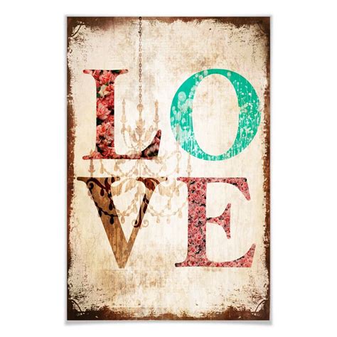 Poster Love Vintage Wall