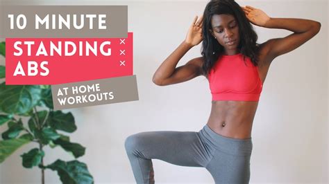BEGINNER FRIENDLY MINUTE STANDING ABS NO EQUIPMENT AT HOME WORKOUT NO JUMPING