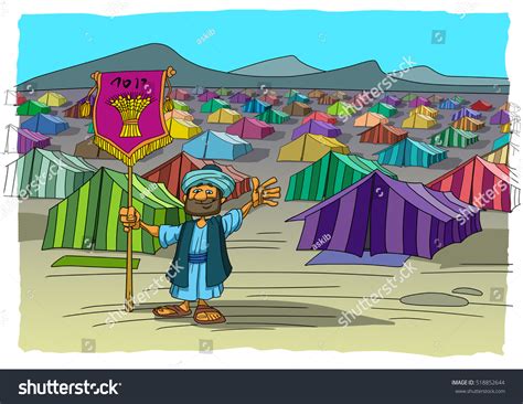 Tents Tribe Israel Wilderness Stock Illustration 518852644 Shutterstock