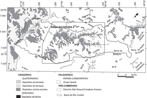 mapa de distribuição das coberturas sedimentares cenozóicas com as download scientific diagram