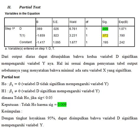 Interpretasi Output Analisis Regresi Logistik ~ Melek Analisis Sosial