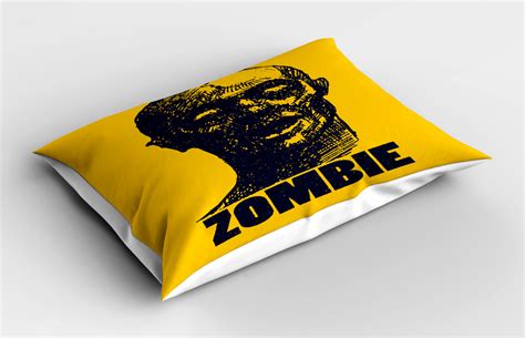 Zombie Pillow Sham Decorative Pillowcase 3 Sizes Bedroom Decor