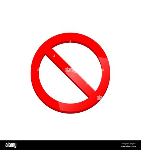 Kein Zeichen Leeres Ban Zeichen Verbotszeichen Oder Rotes No Symbol