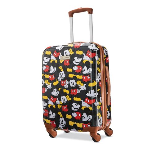 american tourister disney mickey mouse classic 21 inch hardside spinner carry on luggage one