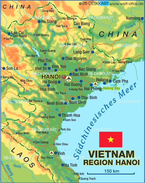 Map Of Vietnam North Hanoi Region Vietnam Map In The Atlas Of The