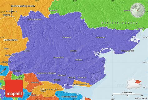 Map Of England Showing Essex Map Of World