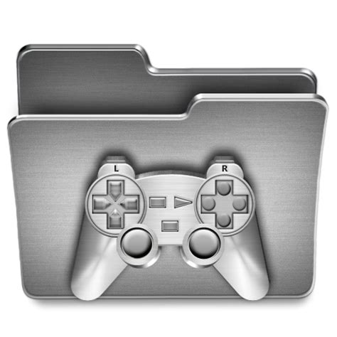 Games Steel Folder Icon Png Clipart Image