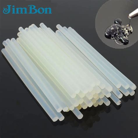 Jimbon 50pcs 7x200mm Clear Glue Adhesive Sticks For Hot Melt Glue Gun