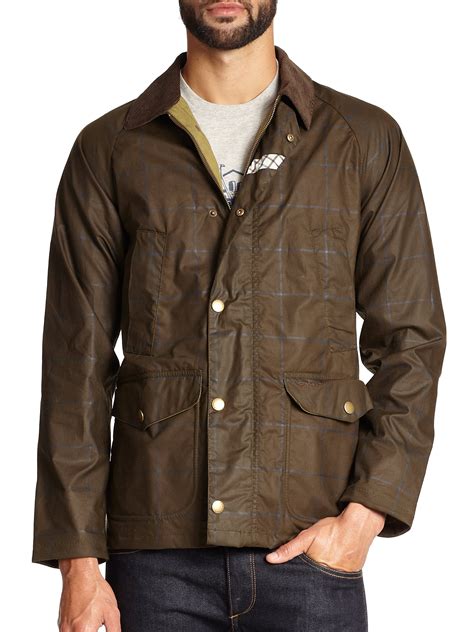 Barbour Coltdale Waxed Cotton Jacket In Green For Men Lyst