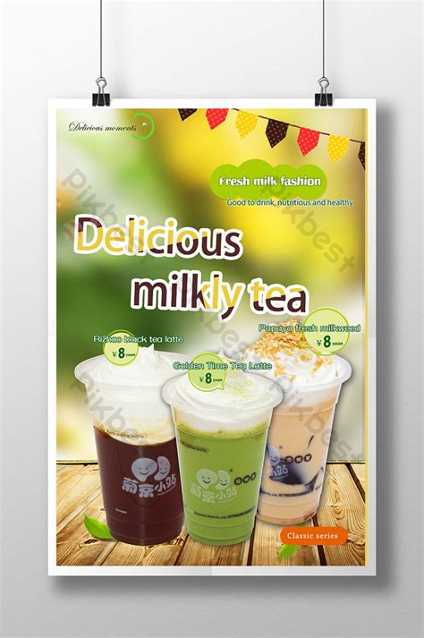 Milk Tea Poster Psd Free Download Pikbest