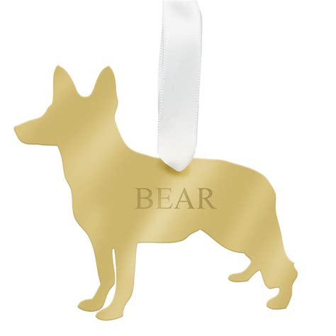 Moon And Lola Personalized German Shepherd Ornament