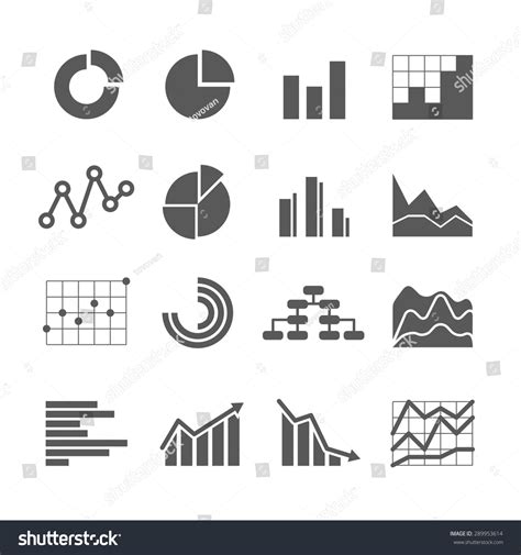 Different Graphic Business Ratings Charts Infographic Stock Vector