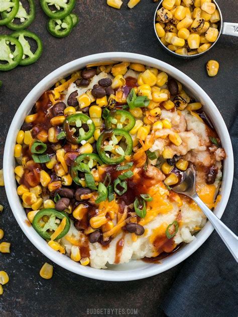 It's a kitchen sink approach to the signature kfc ingredients and the mild bacon cheese sauce. Loaded Mashed Potato Bowls - Meal Prep Ready - Budget Bytes
