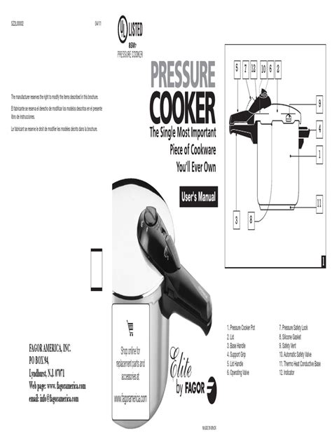 Technique Pressure Cooker Manual