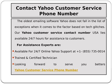 Yahoo Customer Service Phone Number L Yahoo Email Services