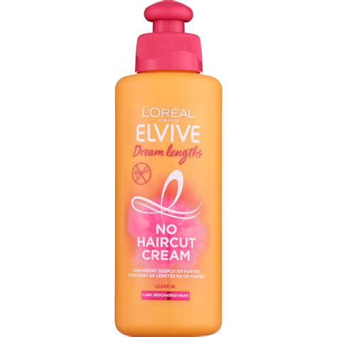 Its conditioning formula is enriched with a cocktail of keratin, vitamins and castor oil. L'Oréal Paris Elvive Dream Lengths No Haircut Cream ...
