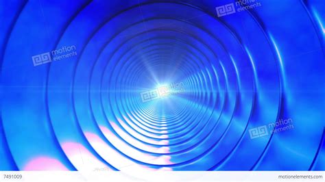 Broadcast Endless Hi Tech Tunnel Blue Abstract Loopable