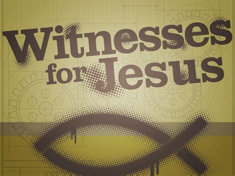 Stand And Be A Witness Witnessing For Christ Thy Will Be Done New