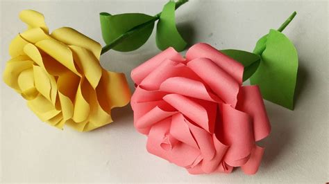 Simple Origami Rose Crochet Origami Rose Easy Paper Craft