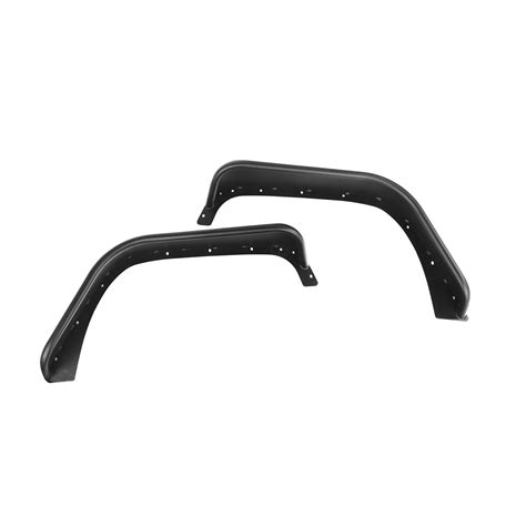 Rugged Ridge 1161546 Front Steel Tube Fender Flares For 07 18 Jeep
