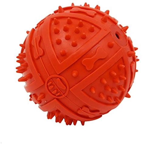 Lifeunion Durable Rubber Pet Dog Squeeze Ball Squeaky Chew Play Fetch