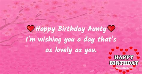 Wishing You A Very Lovely And Happy Birthday Aunty Birthday Wishes