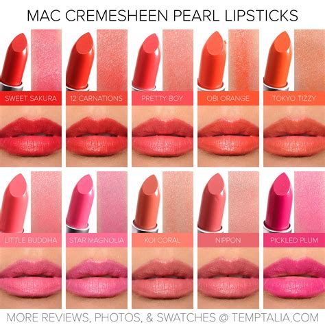 Sneak Peek Mac Cremesheen Pearl Lipsticks Photos Swatches Pearl