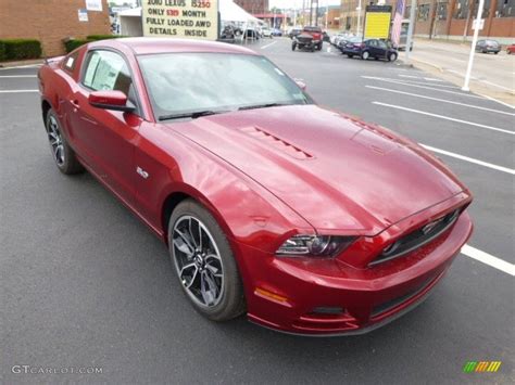 2014 Ruby Red Ford Mustang Gt Premium Coupe 94701393 Photo 2