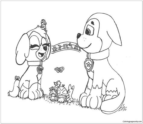 Find more coloring pages online for kids and adults of paw patrol skye and zuma behind a tower coloring pages to print. Spiderman Valentine Coloring Pages - Bowstomatch