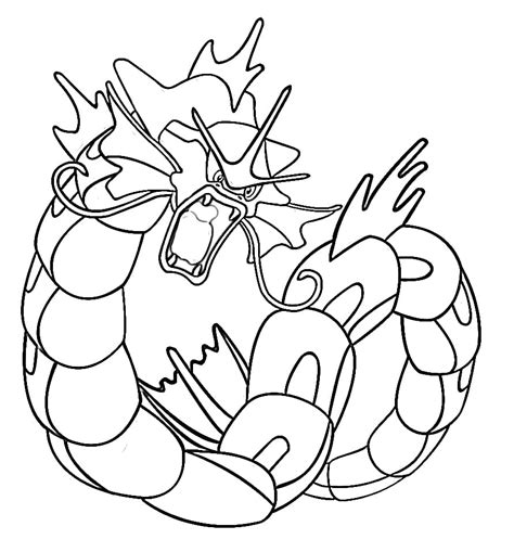 Gyarados Coloring Pages Free Printable Coloring Pages For Kids