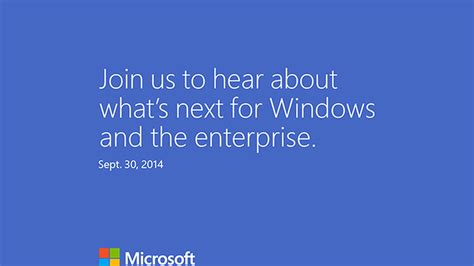️ Microsoft Anuncia El Evento Windows 9 En San Francisco El 30 De